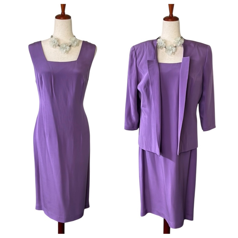 Miller Shor vintage SILK 2 piece dress and jacket
